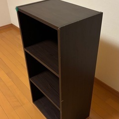 カラーボックス　ブラウンの画像