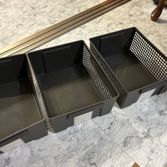 収納ケース　3個セット　黒　オシャレ　インテリアの画像