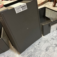 収納ケース　3個セット　黒　オシャレ　インテリアの画像