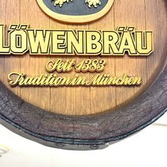 レーベンブロイ/LOWENBRAU ディスプレイ ドイツ ビール インテリア 樽型の画像