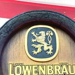 レーベンブロイ/LOWENBRAU ディスプレイ ドイツ ビール インテリア 樽型の画像