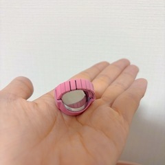 ミニサイズ⌚️ カートゥーンピンク 指輪型カジュアル時計の画像