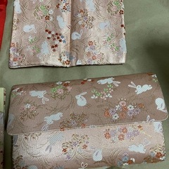 茶道具 お稽古セット 茶道具セット ウサギと花柄 ピンク 初心者の画像