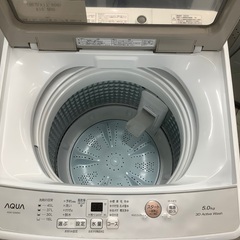 安心の1年保証付き！！　AQUA　全自動洗濯機  5kg AQW-S5Mの画像