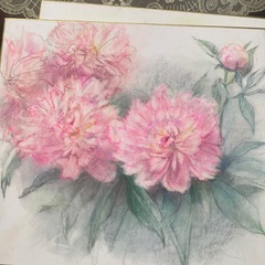 色紙画　４枚セットの画像