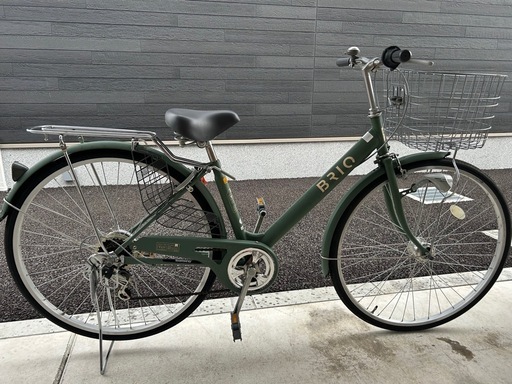 【美品　おまけ付き】　2024年6月購入　サカモトテクノBRIO 27インチシマノ6段変速オートライト付き