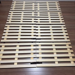 ダブルベッドすのこの画像