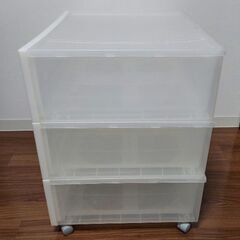 無印良品　収納ケース　キャスター付きの画像