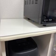 レンジ台 炊飯器ラック 食器棚の画像