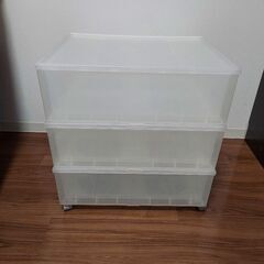 無印良品　収納ケース　キャスター付きの画像