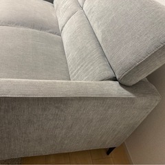 ニトリ　3人掛け布張りソファ(サザーラ GY)
の画像