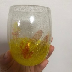 珍しいデザイン琉球ガラスコップ2️⃣の画像