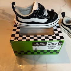  VANS V1250B ブラック スニーカー　12cmの画像