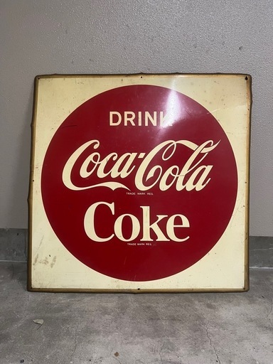 コカコーラ　ブリキ看板　昭和　レトロ