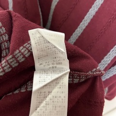 ナノユニバース　ジャガードストライプTシャツの画像