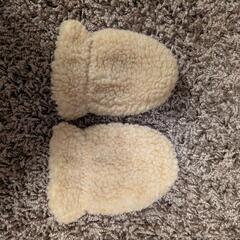 baby GAP ベージュクマ耳フード・ミトンセットの画像