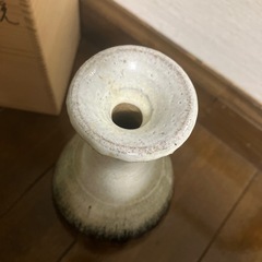 唐津焼　花入　共箱付き　陶印あり（峰松義人　汲古窯）　花器　花瓶の画像