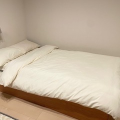 【未使用】シングル布団セット　マットレス　カバー付きの画像
