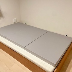 【未使用】シングル布団セット　マットレス　カバー付きの画像