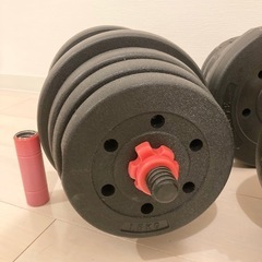 ダンベル セット  ダンベル 約20kg×2(19kg×2の画像