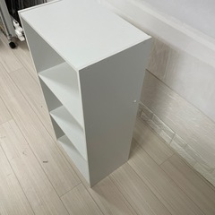 【売り切れ】3段ボックス、ホワイト、カラーボックス、yy0811の画像