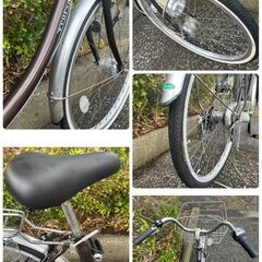 【中古自転車】丸石自転車　コサージュ24インチ　一般車　ママチャリの画像