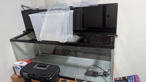 コトブキガラス 1200×450×450 上部フィルターハイタイプ