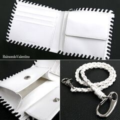 39個まとめ売り　クロス柄　折財布　ウォレットロープ付き　全国発送OKの画像