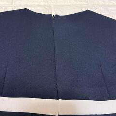 120cm ワンピース 紺 フォーマル 入学式 発表会 七五三 結婚式 フレアの画像