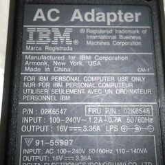  ★IBM 純正 ACアダプター 02Ｋ6547 中古品の画像