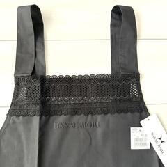 タグ付き新品✨HANAE MORI エプロン 黒 レース 森英恵 ハナエモリの画像