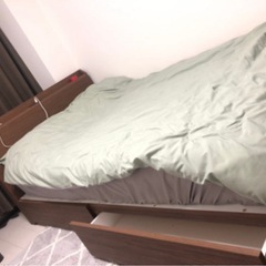 セミダブルベット下収納付きの画像