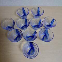 ガラス 器セット ガラス器 冷茶グラス 10客セットの画像