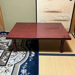 天然木化粧合板テーブル   化粧合板テーブル　2点セットの画像