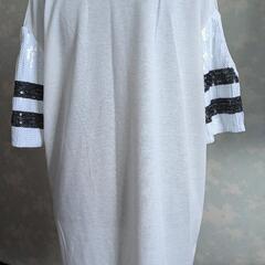 スパンコールロングTシャツの画像