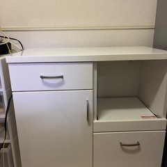 【早い者勝ち】ニトリ キッチンカウンター (コパン T 80CT-S WH)の画像