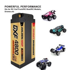 【新品】2個セット DXF 4800mAh 7.6V リポバッテリーの画像