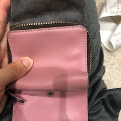 COACH 三つ折り財布 ブラウンの画像