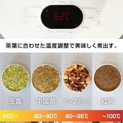 【新品未使用】サンコー　煮出し&温度調整ができる電気ティーポットの画像