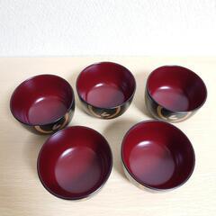 汁椀 5客セット ほぼ未使用品 お椀の画像