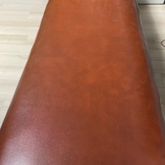 「教会で使っていた木製ベンチ」アンティーク家具の画像