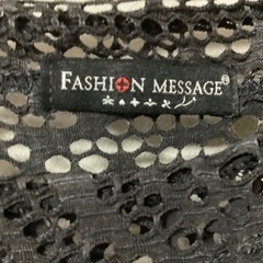 FASHION MESSAGE ブラック　レース　ジレ　ベスト　チュニックの画像