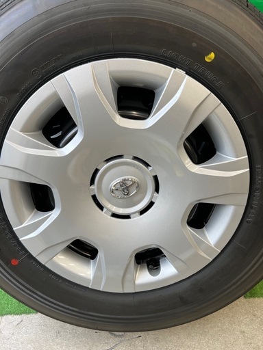 新車外し ハイエース純正タイヤホイール4本セット 2025年製造 BRIDGESTONE 195/80R15　