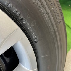 新車外し ハイエース純正タイヤホイール4本セット 2025年製造 BRIDGESTONE 195/80R15　の画像