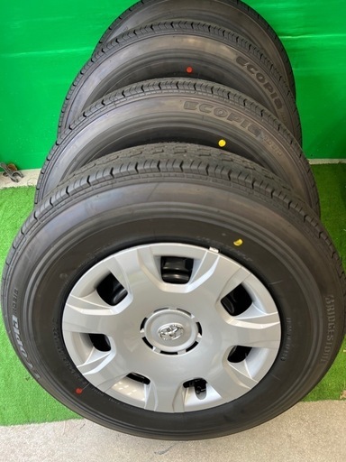 新車外し ハイエース純正タイヤホイール4本セット 2025年製造 BRIDGESTONE 195/80R15