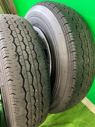 新車外し ハイエース純正タイヤホイール4本セット 2025年製造 BRIDGESTONE 195/80R15　