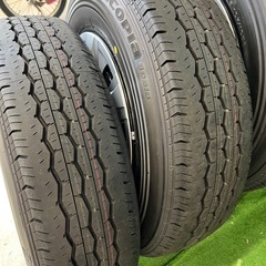 新車外し ハイエース純正タイヤホイール4本セット 2025年製造 BRIDGESTONE 195/80R15　の画像