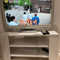 テレビ32型、テレビ台、Amazon fire stickセットの画像