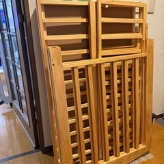 ベビーベッド ハイタイプ 床板すのこ タチベッド(1台)【カトージ(KATOJI)】　マットレスなどセットの画像