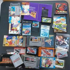 ファミコン、スーパーファミコン、プレステ　ほとんど箱説付き　レトロゲームいろいろの画像